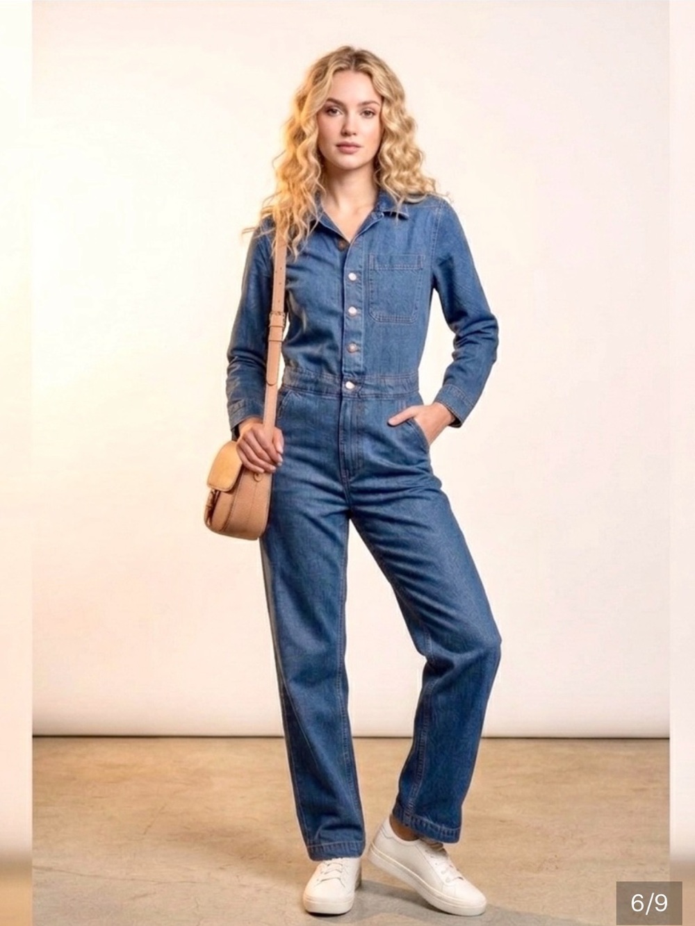 Levi's Classic Denim Overall Jumpsuit in Medium Blue